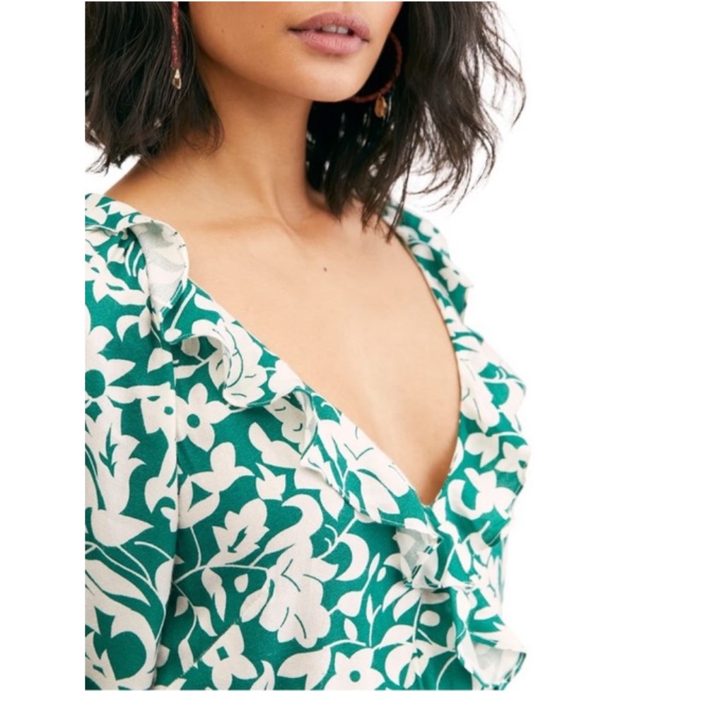 Free People Ruffle Minidress NWOT - Picture 5 of 6